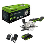 Пила дисковая аккумуляторная мини GREENWORKS G24MCS (1501207CUA)