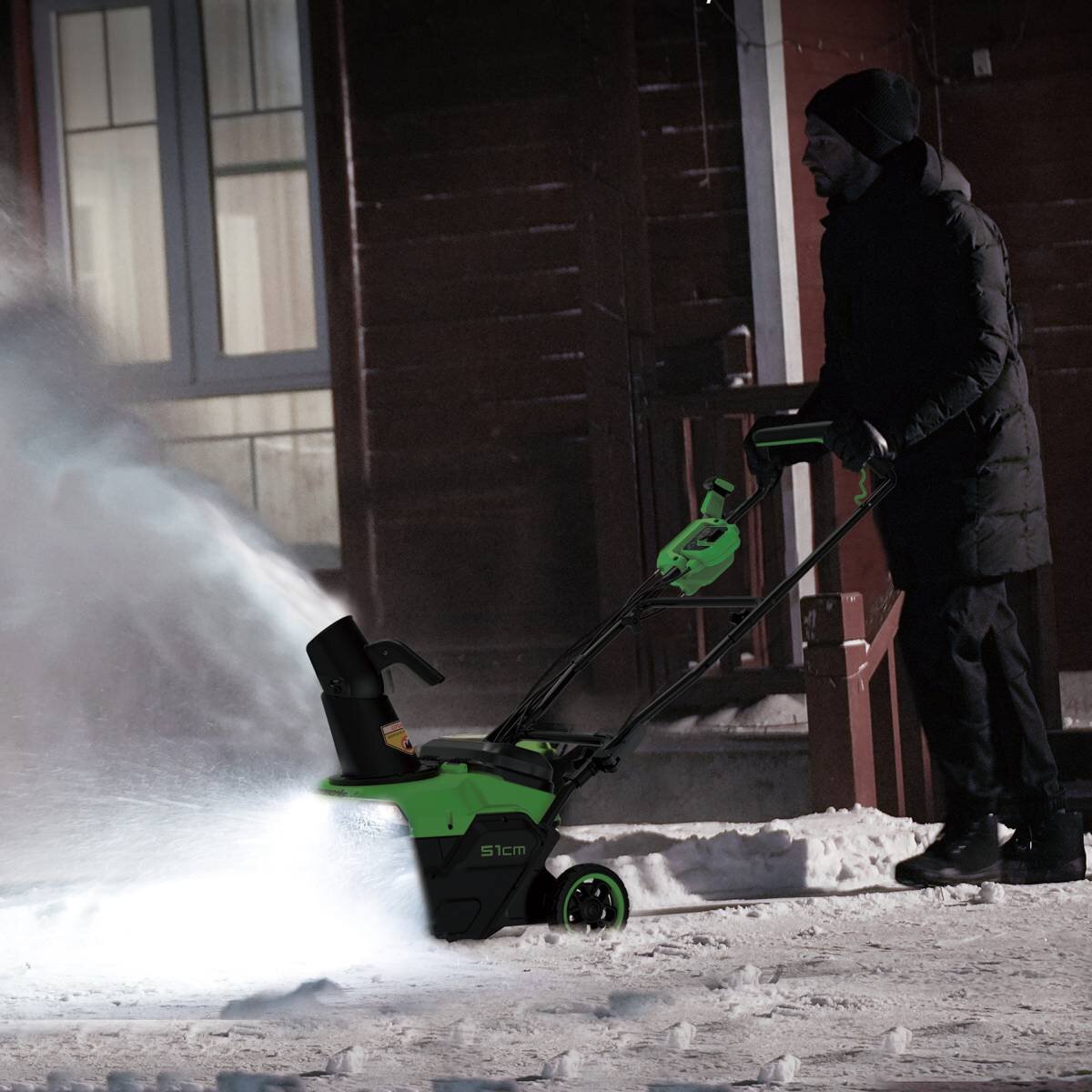 Снегоуборщик аккумуляторный GREENWORKS GD40STX2 (2603407UH)