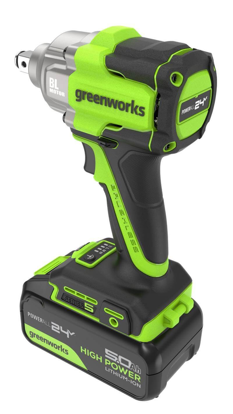 Гайковерт аккумуляторный ударный GREENWORKS IW5500 (3805007CUG)