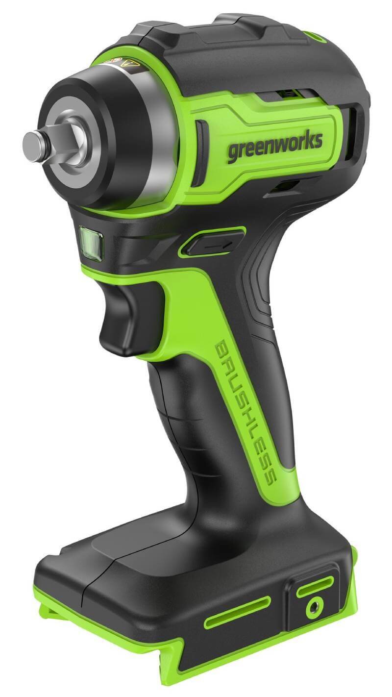 Гайковерт аккумуляторный ударный GREENWORKS G24IW200 (3803607CUA)
